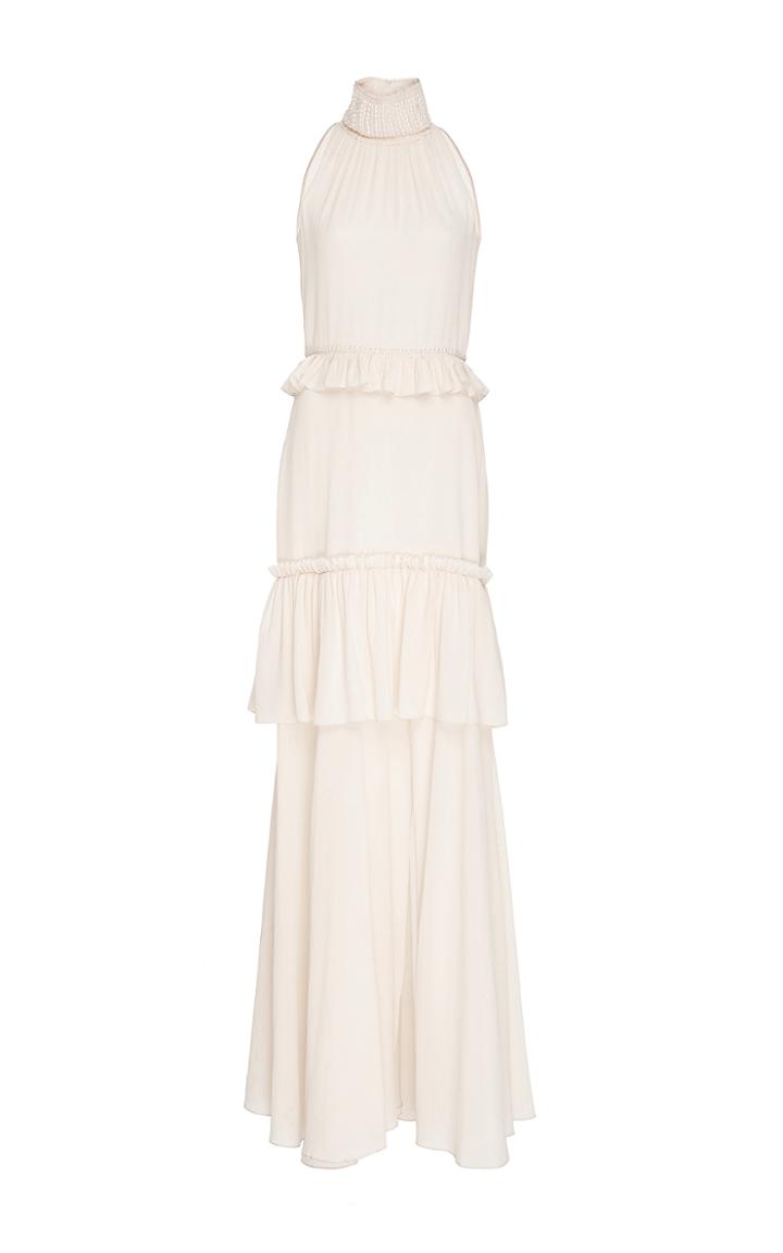 Adeam Swarovski Pearl Embroidery Gown