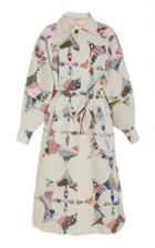 Sea Paloma Patchwork-detail Belted Cotton Coat