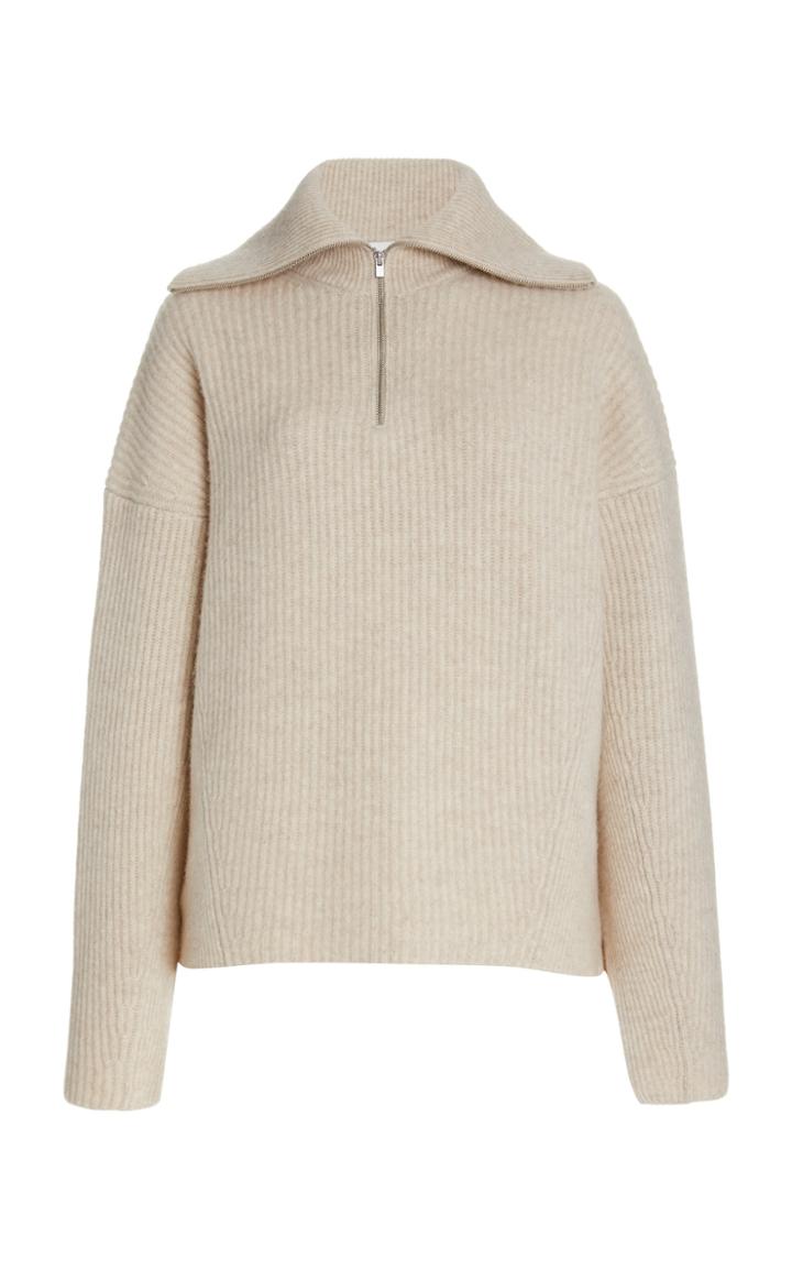 Moda Operandi Vince Wool-cashmere Half-zip Sweater