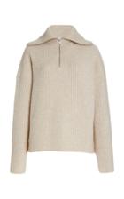 Moda Operandi Vince Wool-cashmere Half-zip Sweater