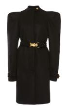 Elie Saab Wool Cashmere Puff Sleeve Coat