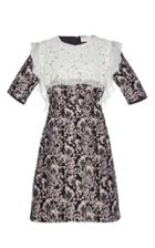 Giuseppe Di Morabito Macram Bib Wool Jacquard Dress