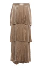 A.l.c. Harley Metallic Tiered Pleated Skirt