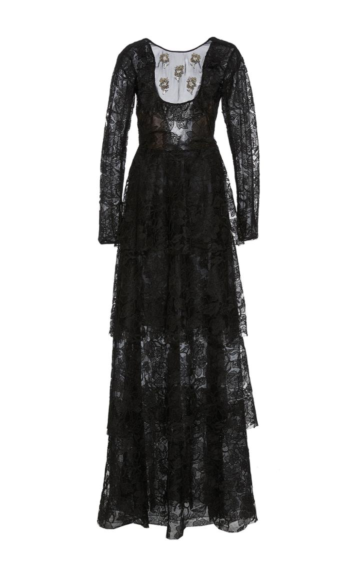 Sachin & Babi Laxmi Lace Gown