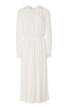 Giambattista Valli Lace-trim Crepe Plisse Dress