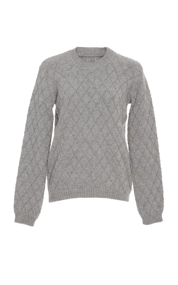 Nanna Van Blaaderen Diamond Knit Crew Neck Sweater