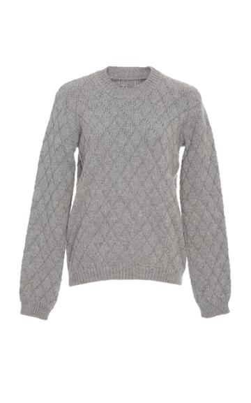 Nanna Van Blaaderen Diamond Knit Crew Neck Sweater