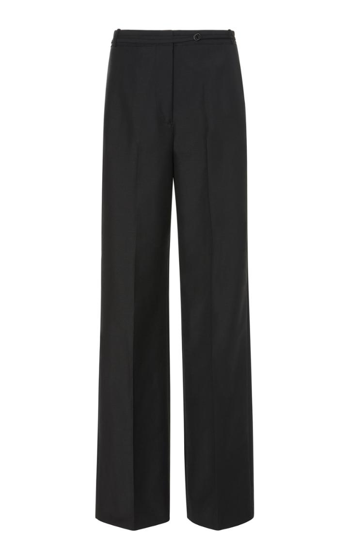 Jil Sander Wool And Mohair-blend Wide-leg Pants