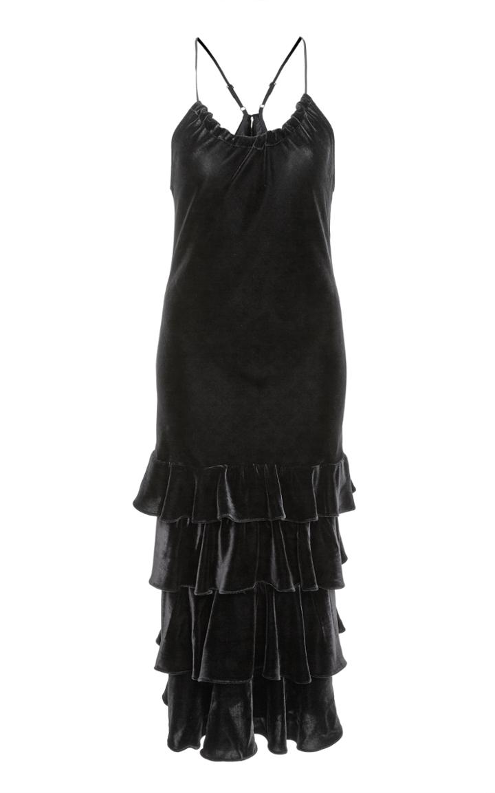 Marissa Webb Everleigh Knee Length Ruffle Dress