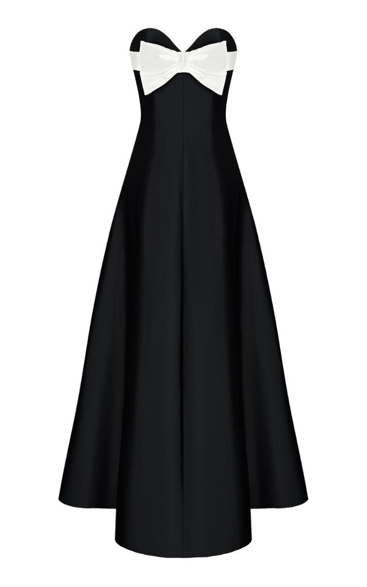 Moda Operandi Rasario Bow-embellished Silk Corset Gown Size: 36