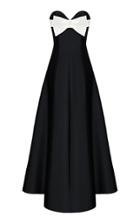 Moda Operandi Rasario Bow-embellished Silk Corset Gown Size: 36