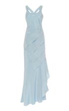 Moda Operandi Max Mara Curzio Racerback Silk Maxi Dress Size: 2