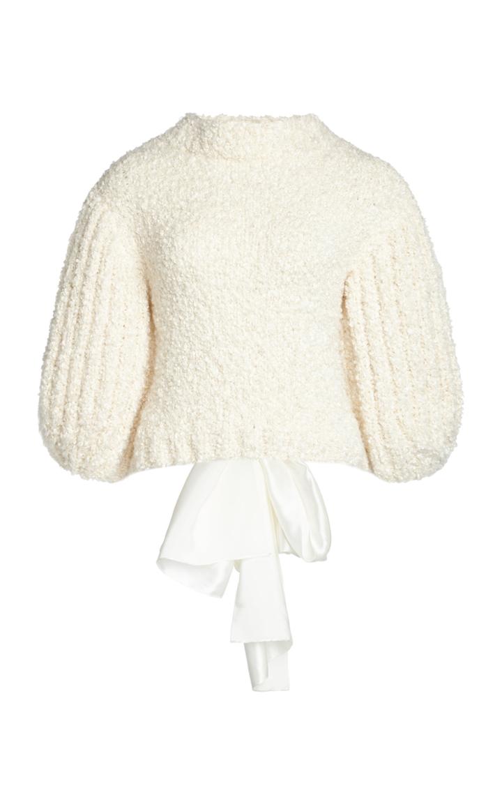 Moda Operandi Cecilie Bahnsen Leila Puffed-sleeve Knit Top