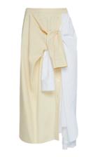Marni Contrast Illusion Cotton Skirt