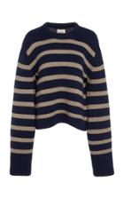 Khaite Annalise Striped Cashmere Sweater