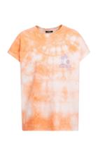 Moda Operandi Balmain Logo-print Tie-dyed Cotton Cropped T-shirt