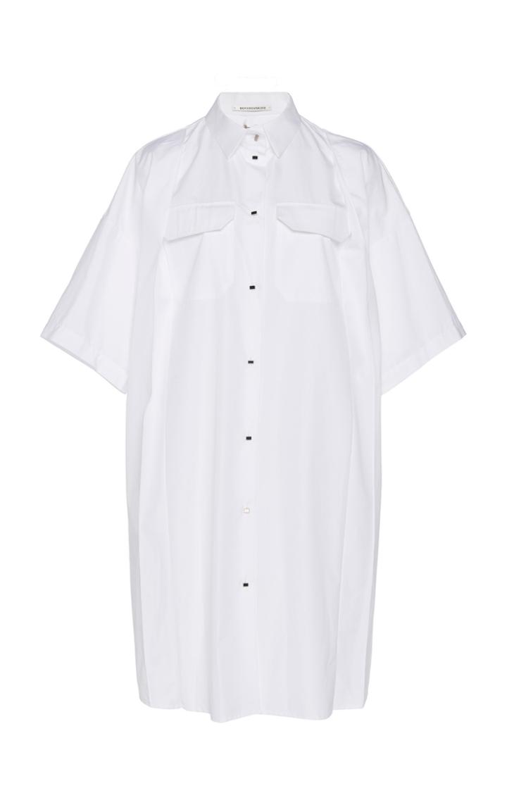 Moda Operandi Boyarovskaya Cotton Pleated Shirt Size: Xs