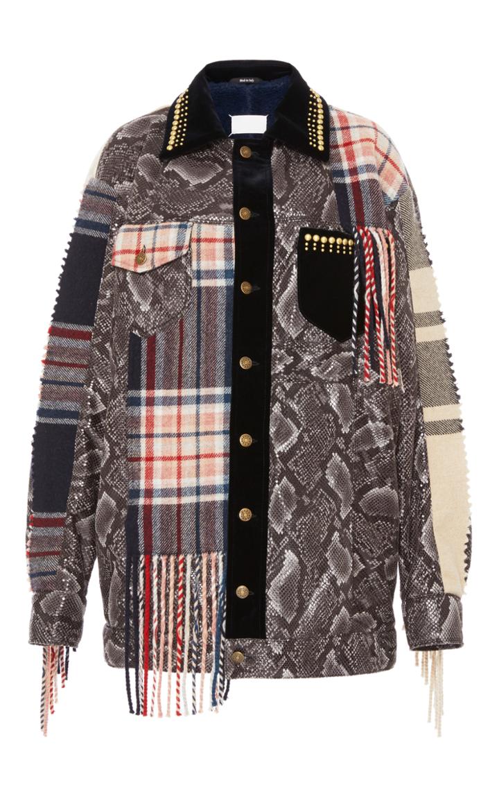 Maison Margiela Patchwork Fringe Coat