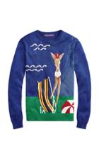 Ralph Lauren Silk Intarsia Knit Top