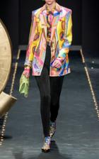 Versace Printed Tailored Silk Blazer