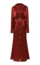 Dodo Bar Or Tamara Belted Satin Maxi Dress