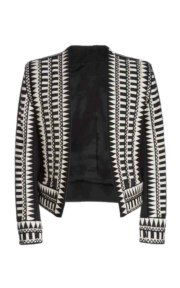 Balmain Embroidered Geometric Spence Jacket