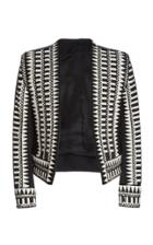 Balmain Embroidered Geometric Spence Jacket