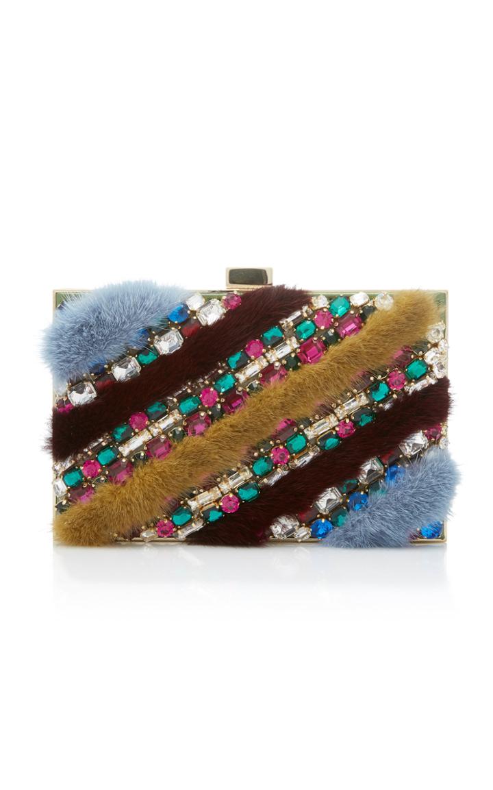 Gedebe Boxy Fur Clutch