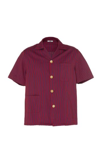 Bode Micro Tent Stripe Shirt