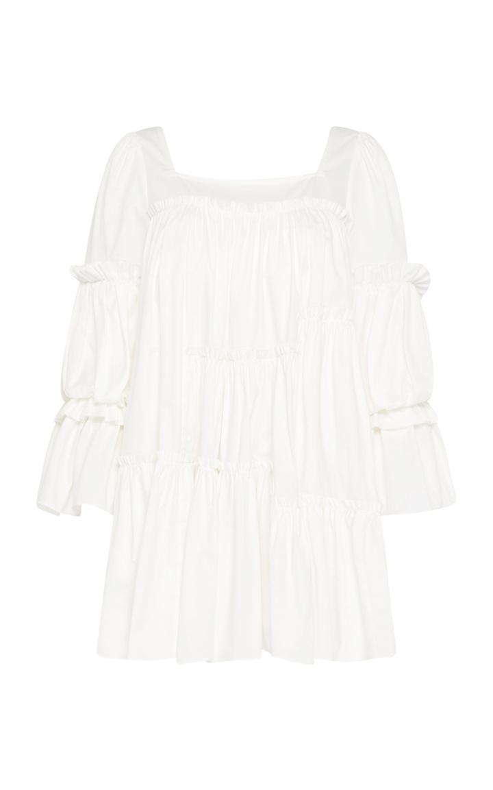 Moda Operandi Aje L'espirit Tiered Cotton Mini Dress