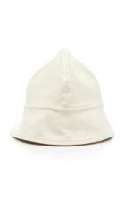 Rosetta Getty Pleat Lambskin Bucket Hat