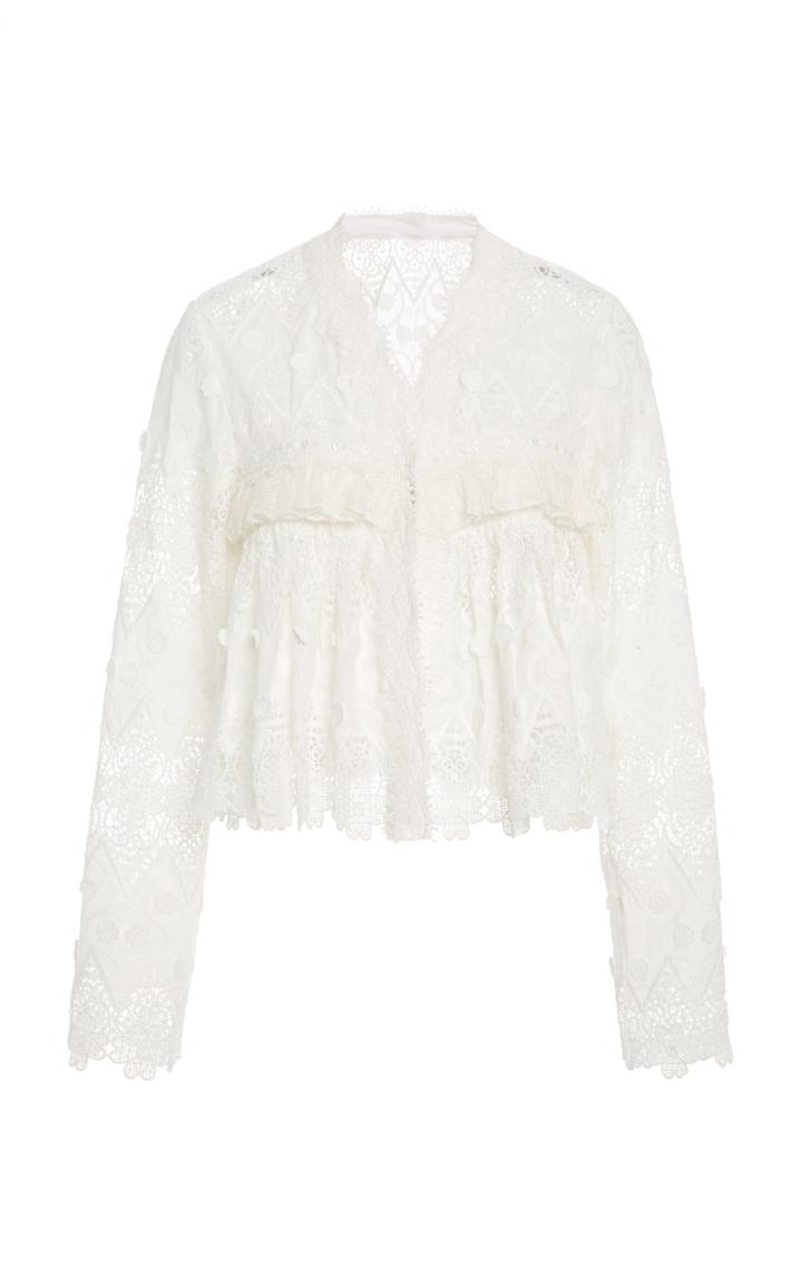Alexis Betrice Pleated Lace Jacket