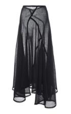 Michael Kors Collection Asymmetrical Linen Skirt
