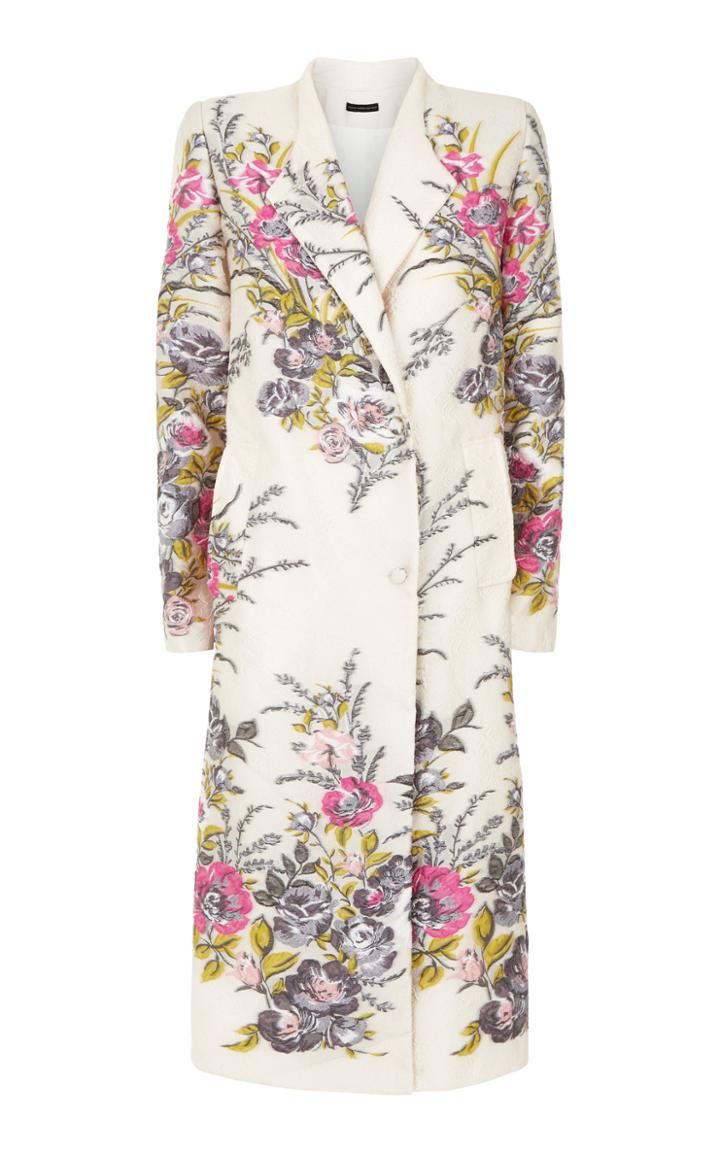 Malene Oddershede Bach Azzurra Long Floral Coat