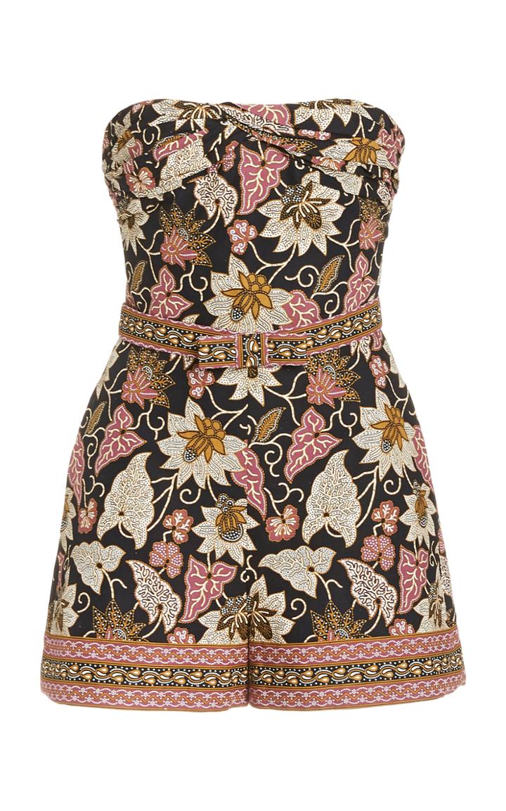 Alexis Lilias Floral-print Cotton Romper