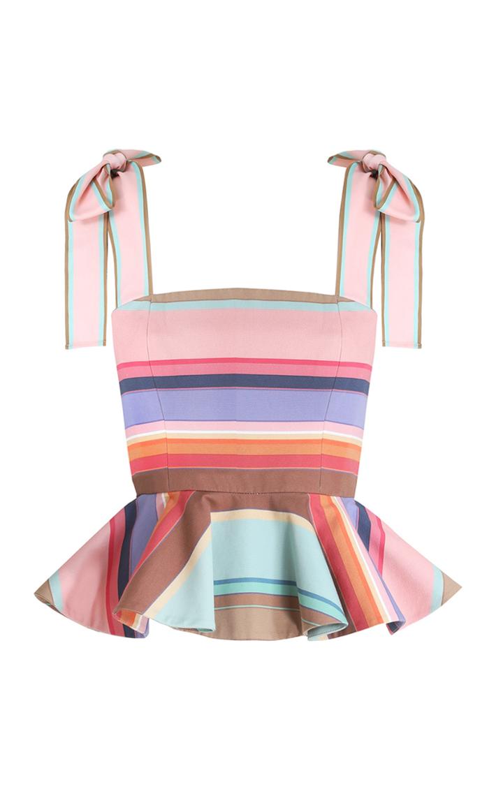 Moda Operandi Zimmermann The Lovestruck Cotton Peplum Bodice Top