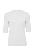 Rosetta Getty Elbow-length Fitted Cotton T-shirt