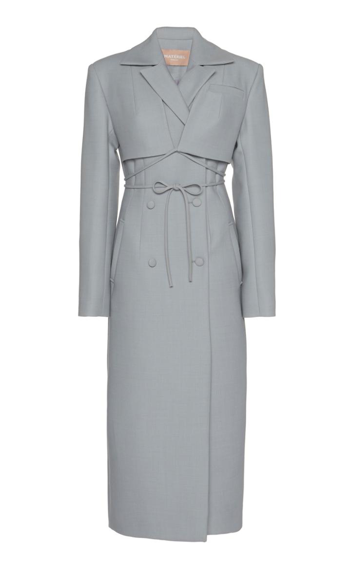 Moda Operandi Matriel Wrap-layered Coat