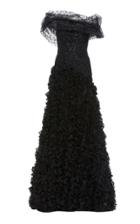 Rodarte Glitter Dot Hand-draped Gown