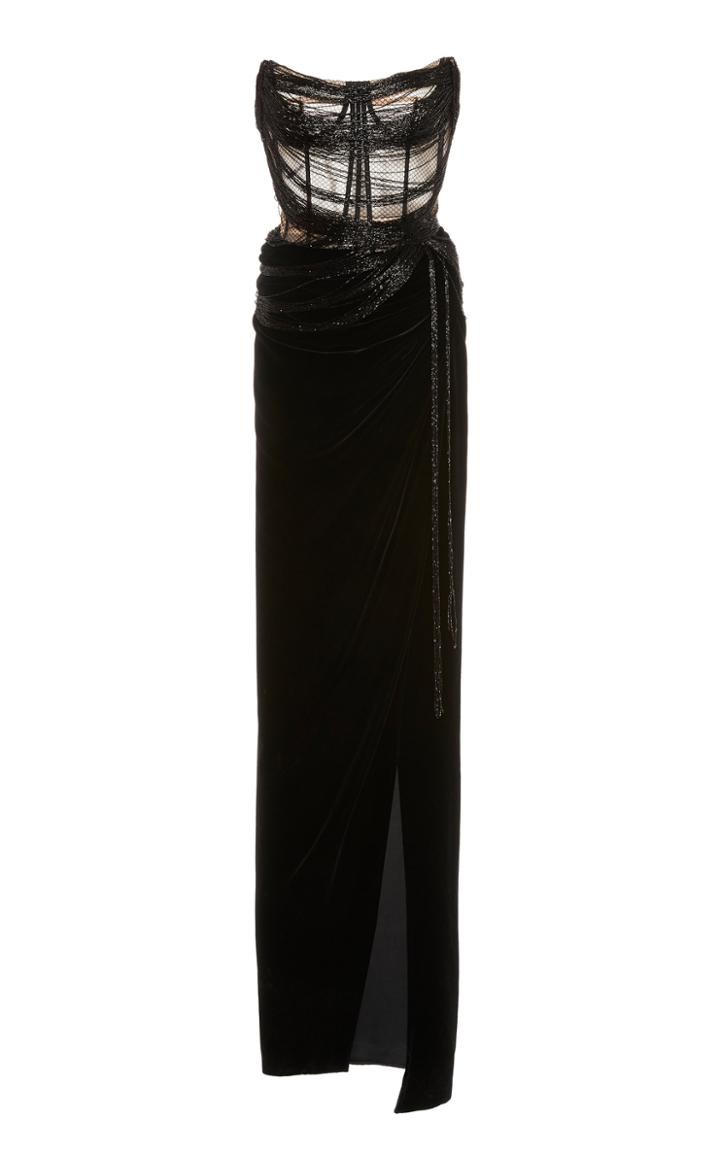Moda Operandi Oscar De La Renta Exposed Corset Gown