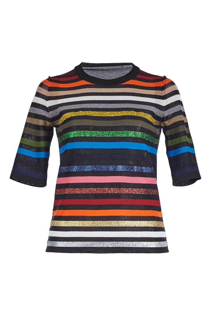 Sonia Rykiel Rykielissime Short Sleeve Sweater