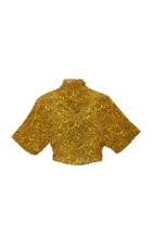 Diane Von Furstenberg Short Sleeve Raglan High Neck Shirt
