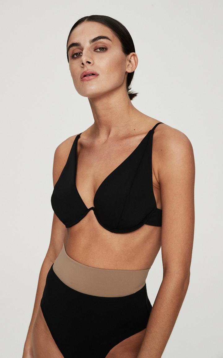 Moda Operandi Rachel Gilbert Mimi Two-tone High-waist Bikini Bottom