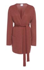 Agnona Cashmere Platino Light Collarless Jacket With Knit