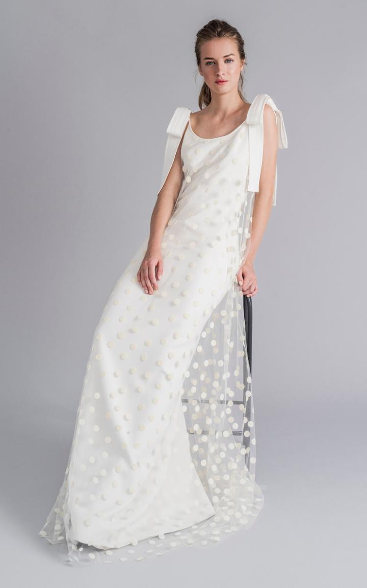 Moda Operandi Sophie Et Voila Polka Dot Column Gown