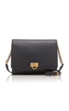 Salvatore Ferragamo Gancio Square Leather Flap Bag