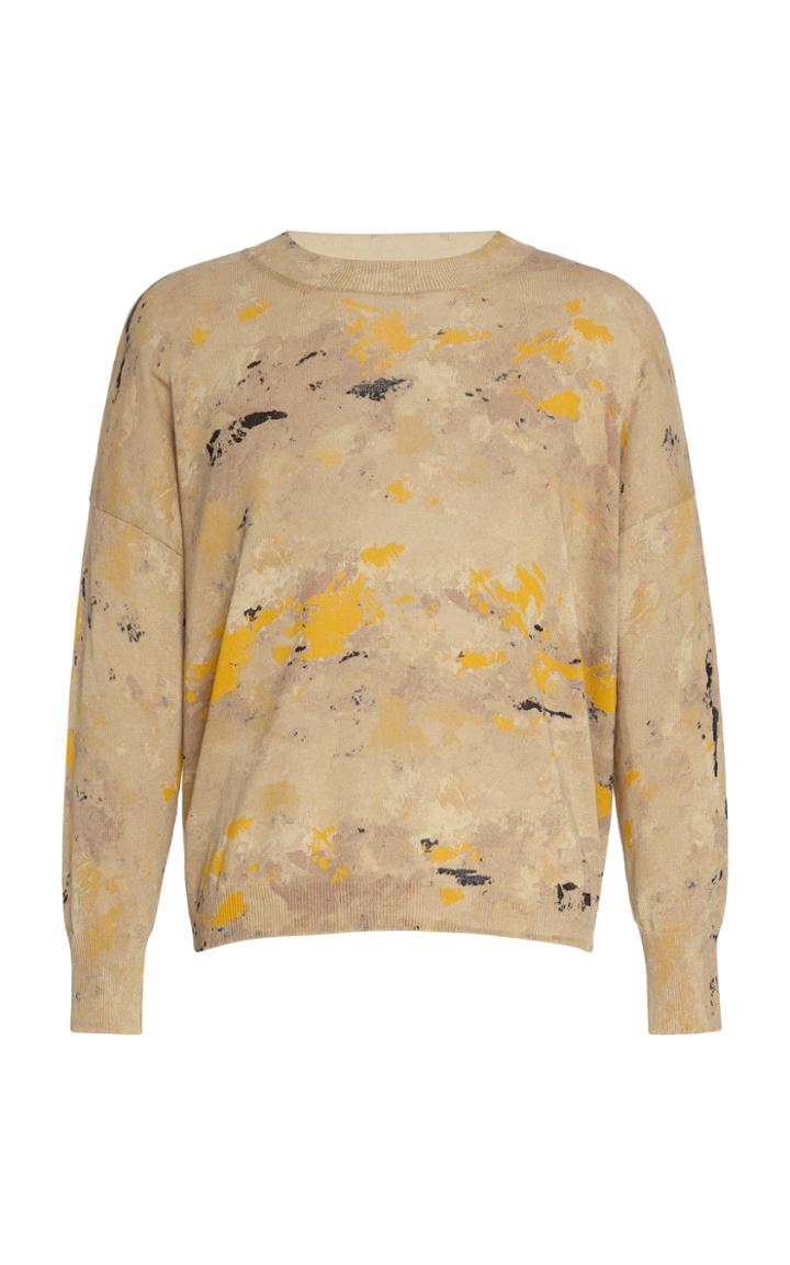 Rochas Jacquard Knit Cotton Sweater