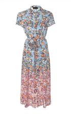 Saloni Lilian Floral-print Silk Midi Dress
