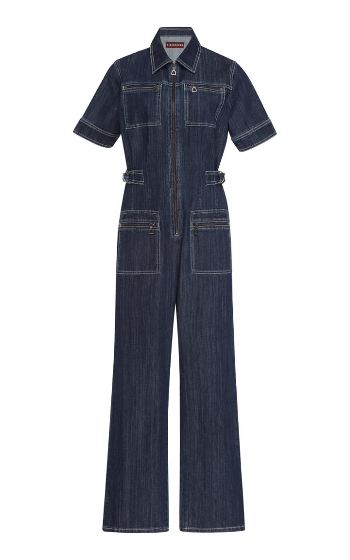 Alexachung Short-sleeve Cotton Jumpsuit