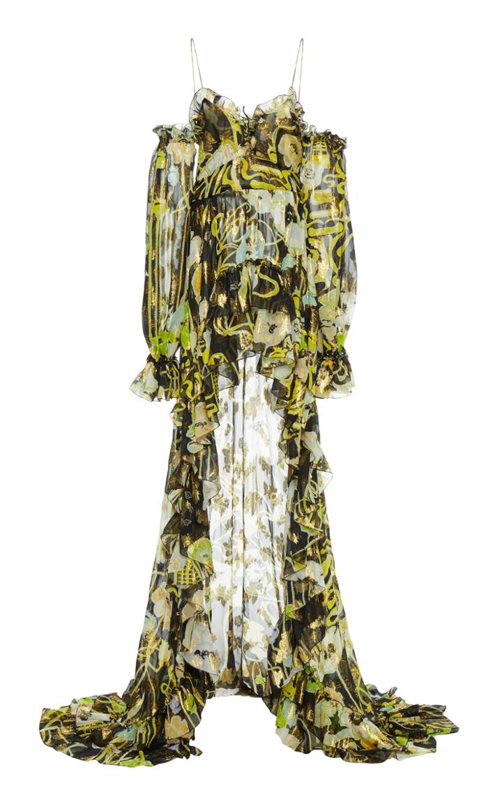 Dundas Printed Off The Shoulder Dress